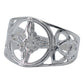 Anillo Grande Nudo De Bruja Triqueta Hombre Mujer Plata 925
