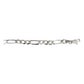 Esclava Hombre Pulsera Fígaro Plata 925 Placa Lisa 6 Mm
