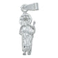 Collar San Judas Tadeo Chico Liso Plata Solida Ley 925
