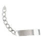 Esclava Hombre Pulsera Cubana Diamantada Plata 925 8 Mm