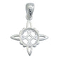 Dije Nudo De Bruja Celta Mujer Regalo Magia Plata Italy 925