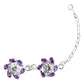 Pulsera Flores Con Zirconias Amor Regalo Plata Ley 925