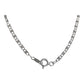Cadena De Plata 925 Marinera Estrella Diamantada 45cm X 2mm