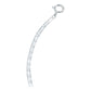 Pulsera Marinera Delgada Lisa Mujer Regalo Amor Plata S925 Plateado 6 Cm 19 Cm