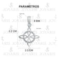 Dije Nudo Bruja Plata Solida 925 + Cadena 45 Cm Plata S925
