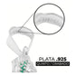 Dije Medalla Virgen Guadalupe Con Zirconias Plata 925 6 Cm Verde