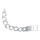 Pulsera Esclava Cubana Barbada Gruesa Hombre Plata 925 7 Mm