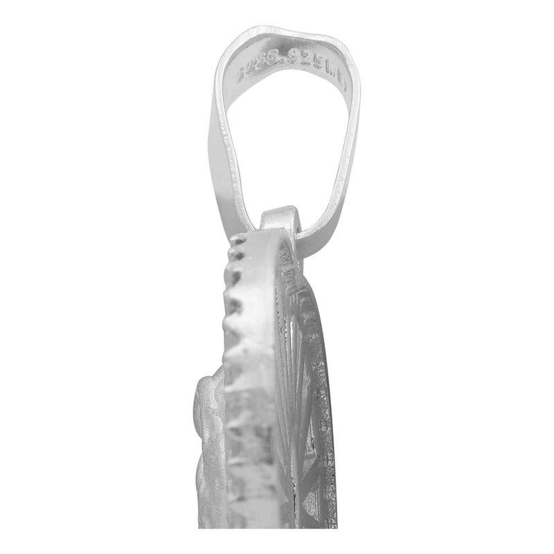 Dije Corazón Virgen Guadalupe Zirconias Amor Mujer Plata 925