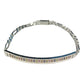 Pulsera Esclava Moderna De Placa Con Zirconias En Plata 925
