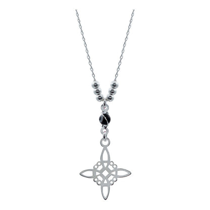 Gargantilla Ajustable Nudo De Bruja Ojo Turco Plata 925
