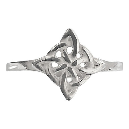 Anillo Nudo De Brujas Celta En Plata 925 Fabricado A Medida