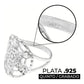 Anillo Cubo Metatrón Liso Plata 925 Amuleto Hombre Mujer 6 Plateado