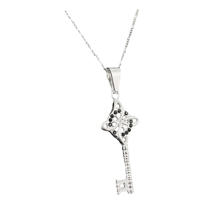 Dije Llave Nudo De Bruja Plata 925 + Cadena Plata Ley 925