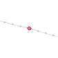 Pulsera Ajustable Ojo Turco Protección Suerte Mujer Plata925 Rojo 6 Cm 20 Cm