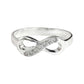 Anillo De Compromiso Promesa Boda Nudo Infinito De Plata 925