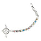 Pulsera Nudo De Bruja Con Zirconias De Colores En Plata S925