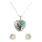 Juego Kit Arbol De La Vida Natural Encapsulado Plata 925