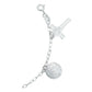 Pulsera Ajustable San Benito Pequeña Medallas Plata Ley 925