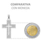 Dije Cruz Zirconias Hombre Mujer Regalo Plata 925 3.2 Cm