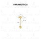 Broquel Bicel Estrella Diamantada Zirconia 3x3 Mm Oro 14k