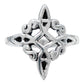 Anillo Nudo Bruja Amuleto Celta Pavonado Artesanal Plata925