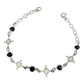 Pulsera Ajustable Nudo De Bruja Triqueta Ojo Turco Plata 925