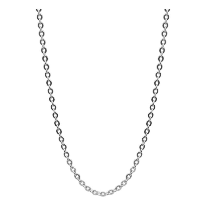 Cadena Básica Ancla Delgada Mujer Plata Ley 925 45cm X 1.5mm
