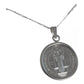 Dije Medalla San Benito Grande Plata Pura Ley .999 Plateado