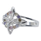 Anillo Nudo De Bruja Celta Zirconias Mujer Regalo Plata S925