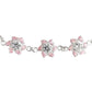 Pulsera Flores Con Zirconias Amor Regalo Plata Ley 925