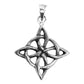 Dije Nudo De Bruja Celta Pavonado Plata Solida Ley 925 Negro