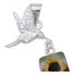 Collar Colibri Girasol Encapsulado Amor Regalo Plata 925