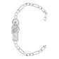 Pulsera Esclava San Judas Zirconias Tejido Figaro 3x1 5 Mm
