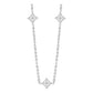 Collar Nudo De Bruja Esotérico Bolita Acero Inoxidable Mujer Blanco