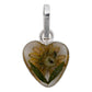 Shrek Mini Collar Girasol Encapsulado Amor Regalo .925 Corazón