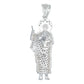 Dije Medalla San Judas Tadeo Grande Zirconias Plata Ley 925