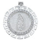 Dije Virgen Guadalupe Grecas Diamantada Zirconias Plata 925