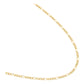 Cadena Fígaro 3x1 Mujer Regalo Oro 10k 55 Cm X 1 Mm 1.4g Amarillo