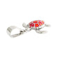 Dije Tortuga Con Piedra Natural Tallada De Plata Solida 925