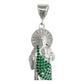 Dije San Judas Mediano Manto Corona Zirconias Plata Ley 925