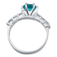 Anillo Promesa Amor Plata 925 Obsidiana Paraiba Certificado