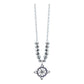 Collar Mini Nudo De Bruja Zirconia Bolita Diamtada Plata 925