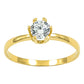 Anillo Promesa Matrimonio Compromiso Regalo Solitario Oro10k Dorado 6