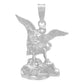 Dije San Miguel Arcangel Liso Regalo Plata 925 2.8 Cm Plateado