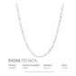 Cadena Figaro 3x1 Diamantada Unisex Plata 925 45 Cm X 4 Mm Plateado