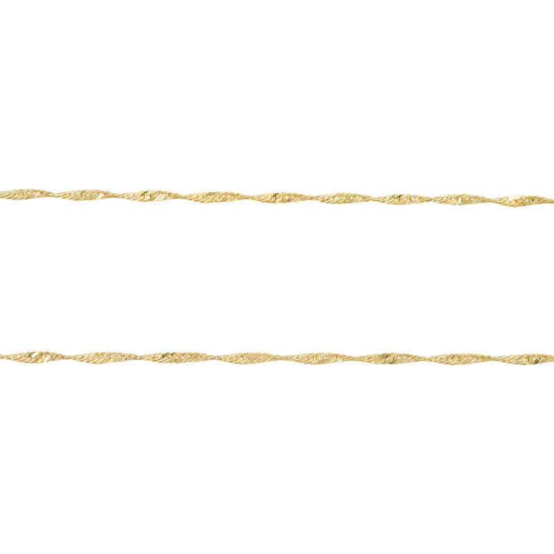 Cadena Singapur Mujer Dama Regalo Oro 10k 45 Cm X 1 Mm 1g - Amarillo