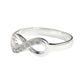 Anillo De Compromiso Promesa Boda Nudo Infinito De Plata 925