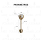Arete Broquel Bola Perla Natural 4 Mm Mujer Regalo Oro 10k