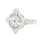 Anillo Nudo De Bruja Amuleto Proteccion Zirconias Plata S925