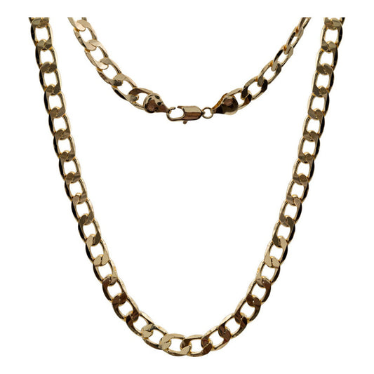 Cadena Cubana Gruesa Hombre Regalo Chapa Premium Oro 14k